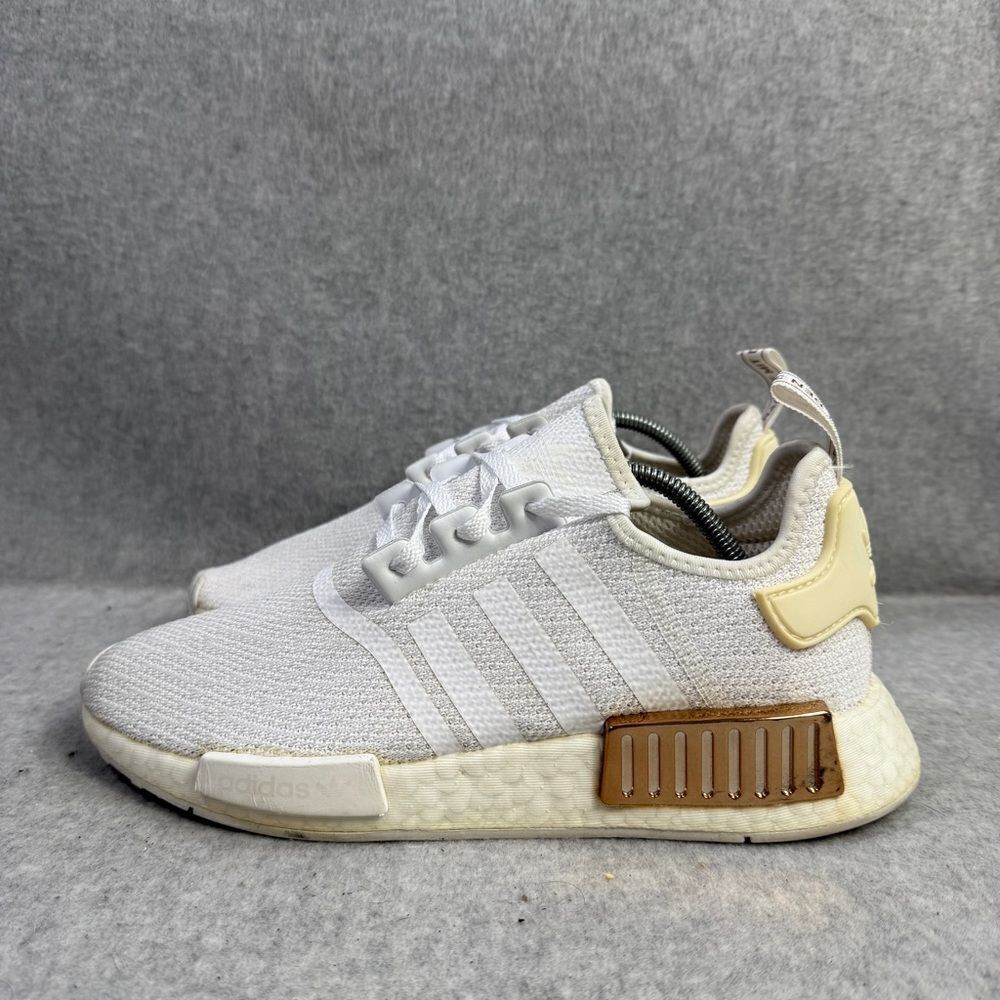 Adidas‎ Shoes Mens Size 8.5 NMD R1 White Copper Athletic Running Sneakers FV1788